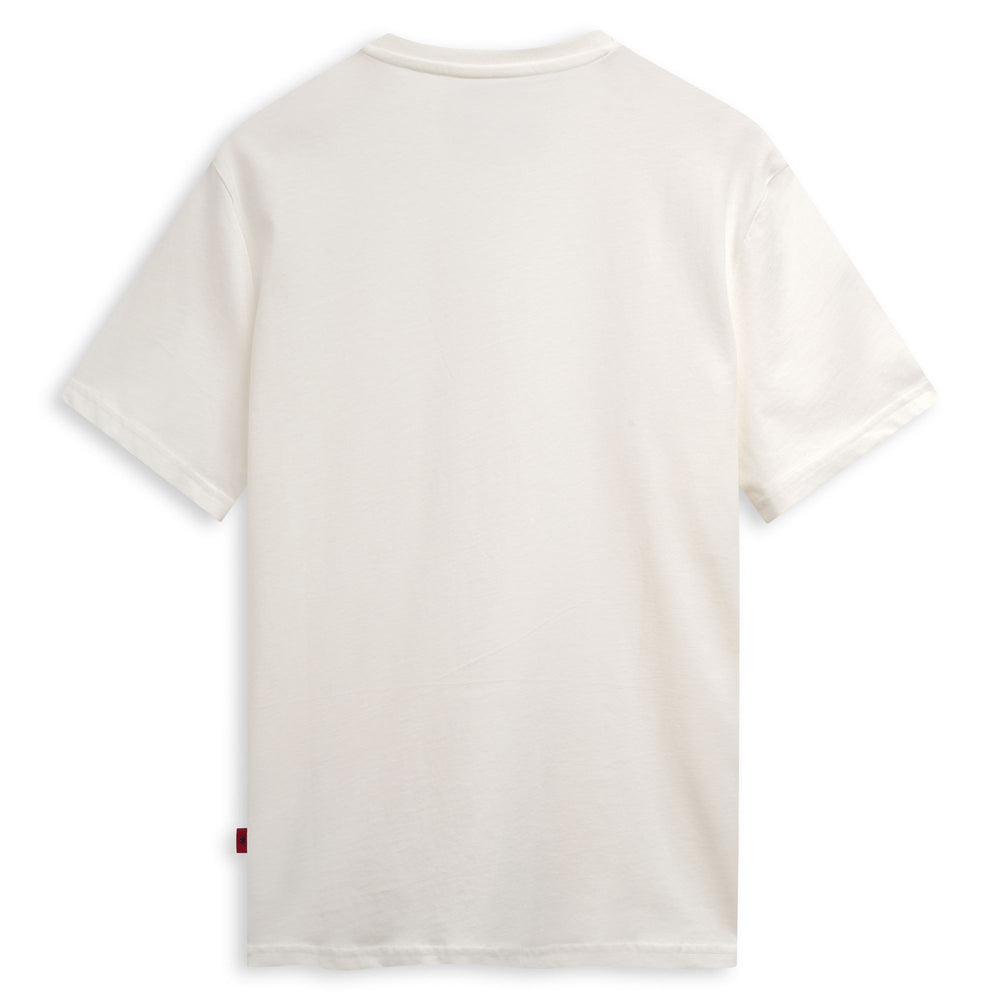 T-shirt blanc pour homme, coupe ajustée, en coton décontracté 02