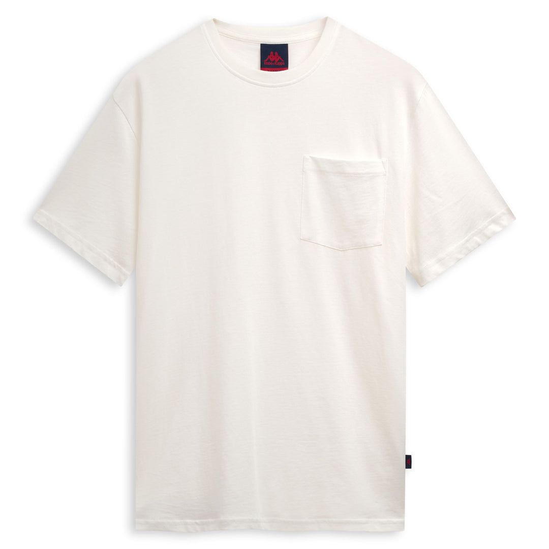 T-shirt blanc pour homme, coupe ajustée, en coton décontracté main