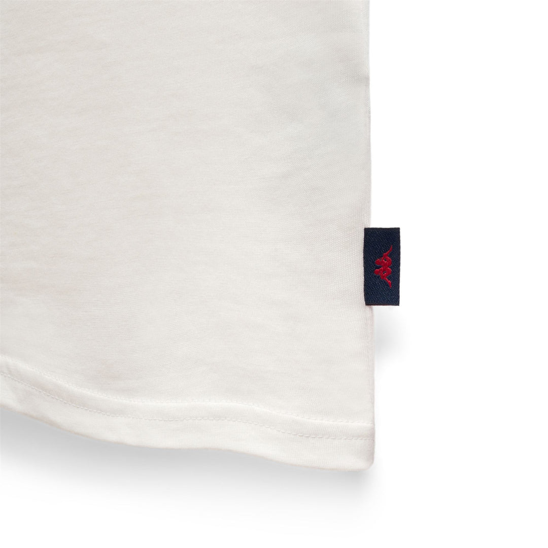 T-shirt blanc pour homme, coupe ajustée, en coton décontracté main