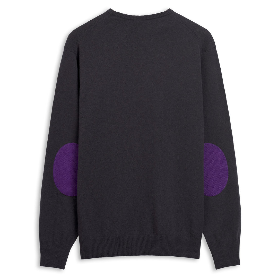 LEILO FIORENTINA - KNITWEAR - Pull  Over - Man - BLACK GREYISH-VIOLET INDIGO main
