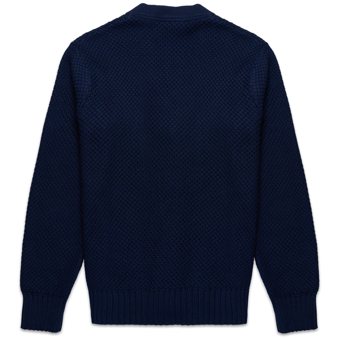 Cardigan Casual Uomo A Maglia Blu Iris con Due Bottoni main