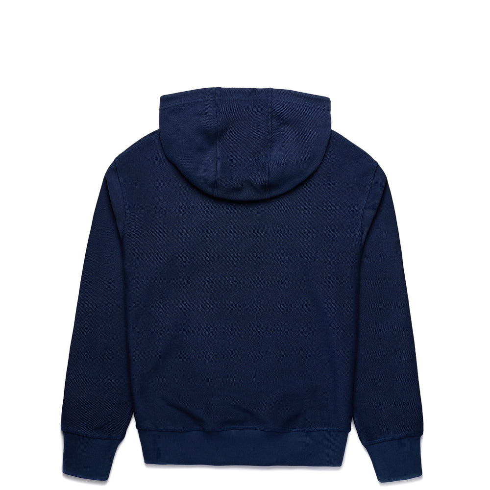 Iris Blue Men's Casual Fleece Hoodie with Kangaroo Pocket 02