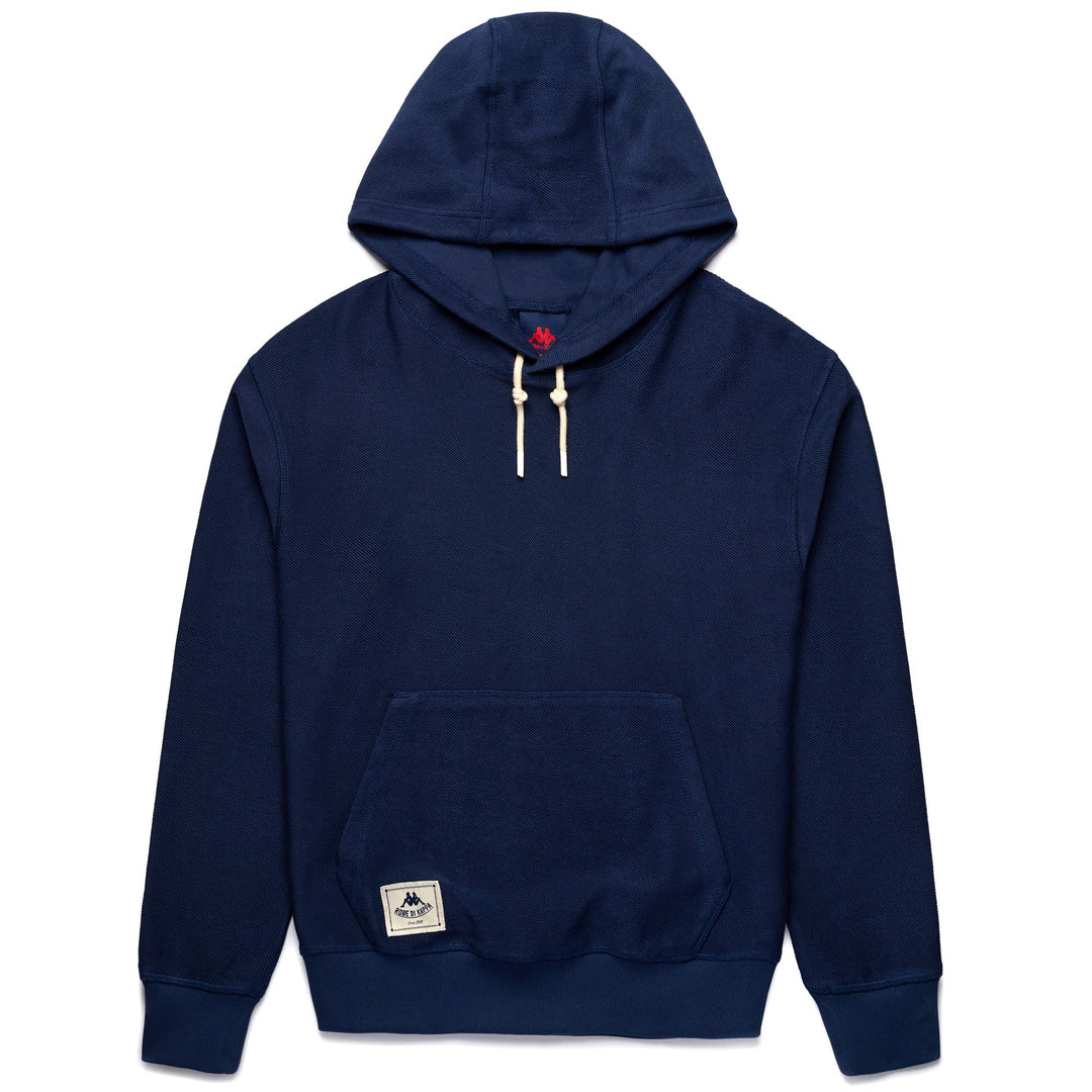 Iris Blue Men's Casual Fleece Hoodie with Kangaroo Pocket 01
