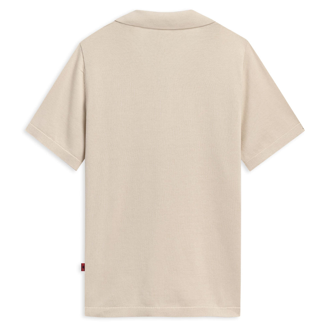 Polo en coton gris pour femme, coupe classique, décontracté main