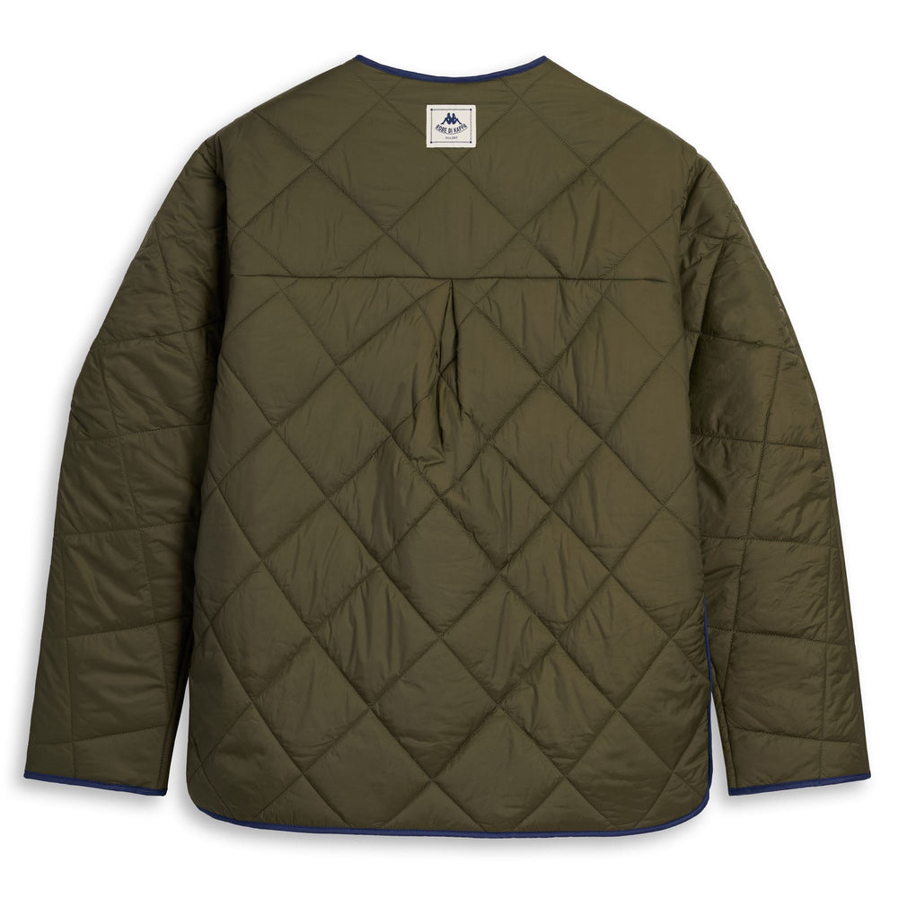 Green military Women's Short Quilted Jacket 02