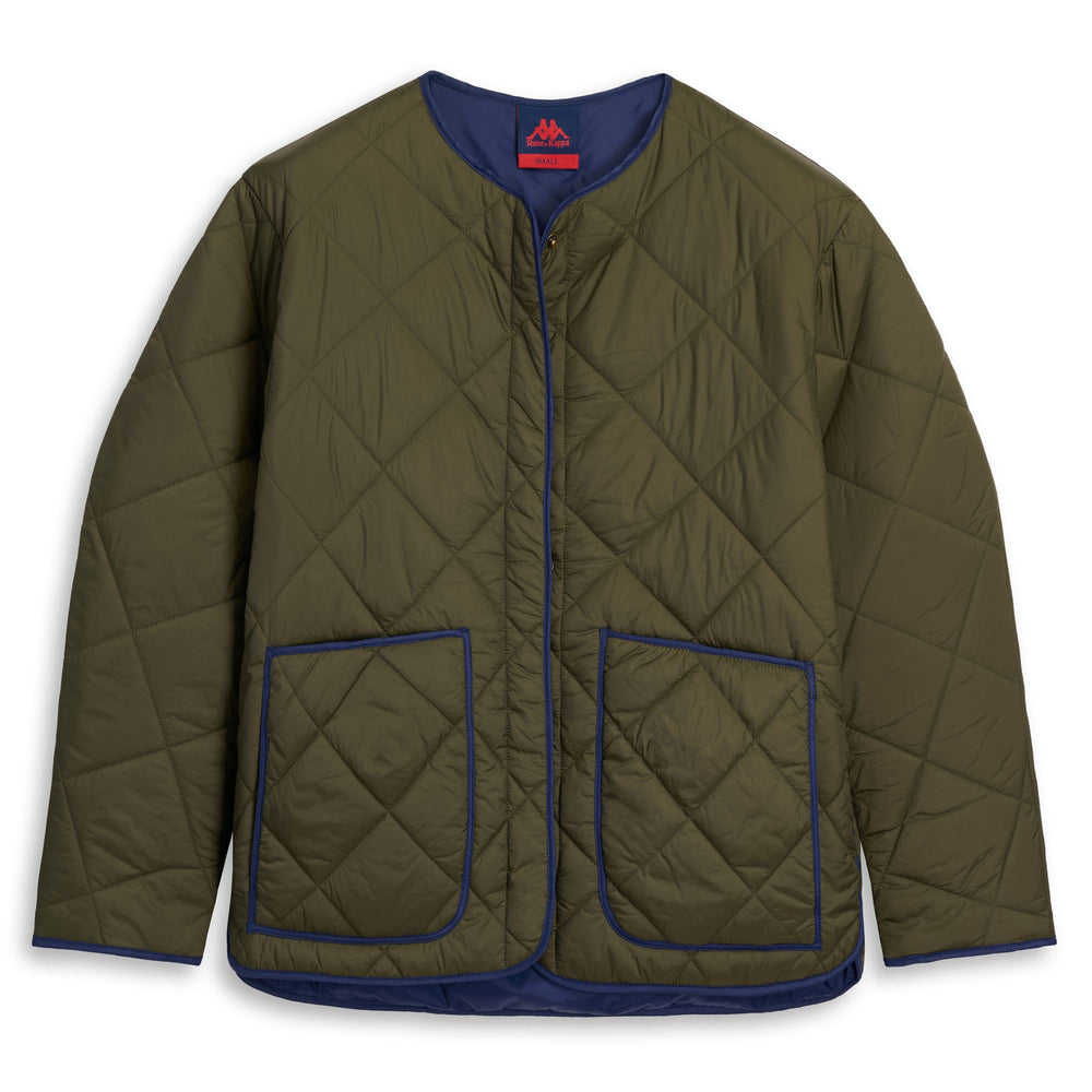 Green military Women's Short Quilted Jacket 02