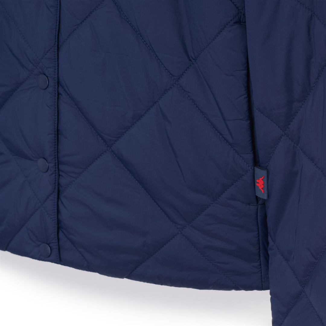 Chaqueta corta de nailon azul para mujer con acolchado main