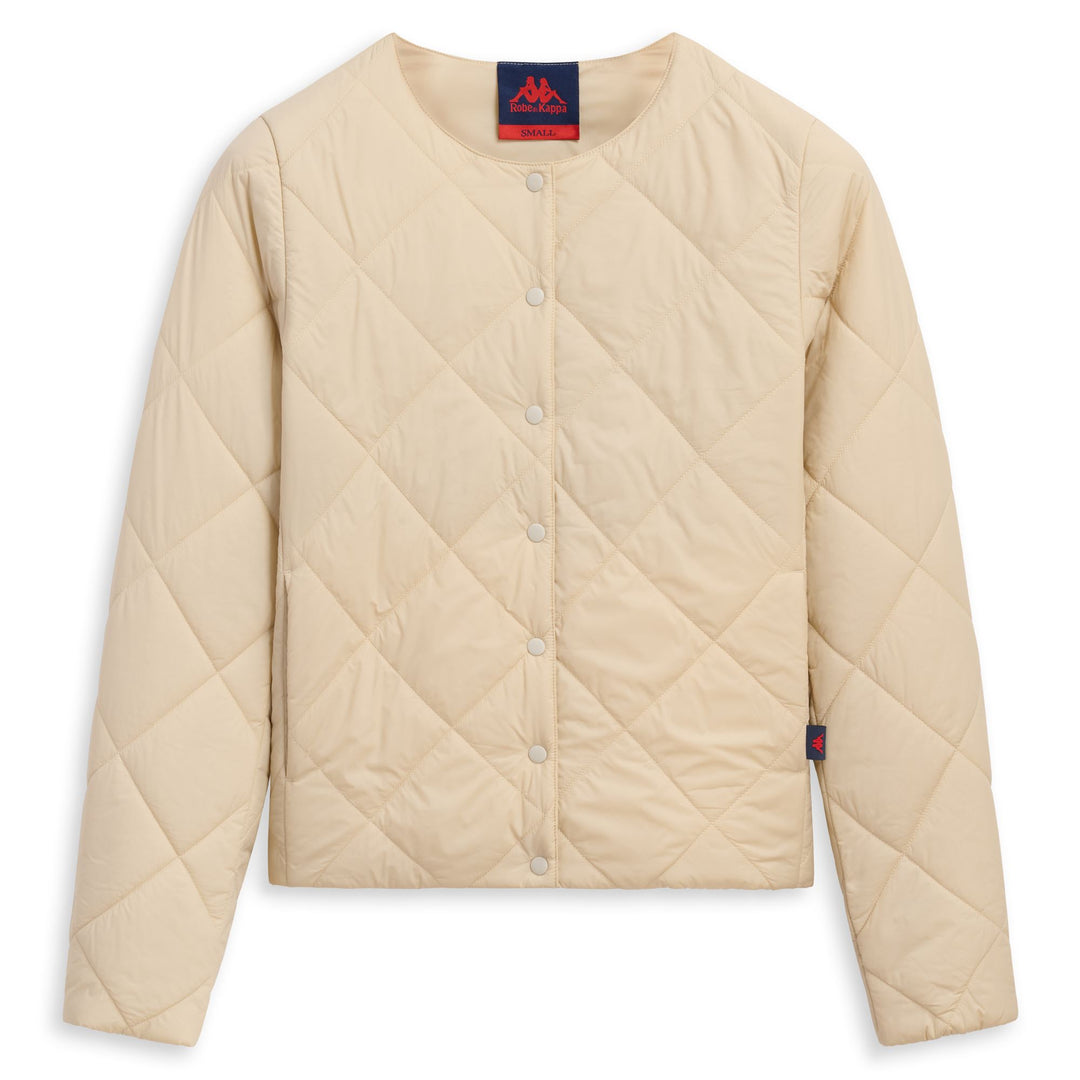 Veste courte en nylon gris pour femme, coupe classique 01