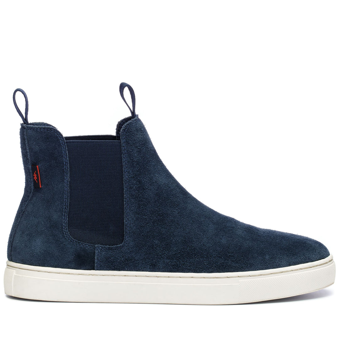 Botines Chelsea unisex azul petróleo con parte superior de cuero main