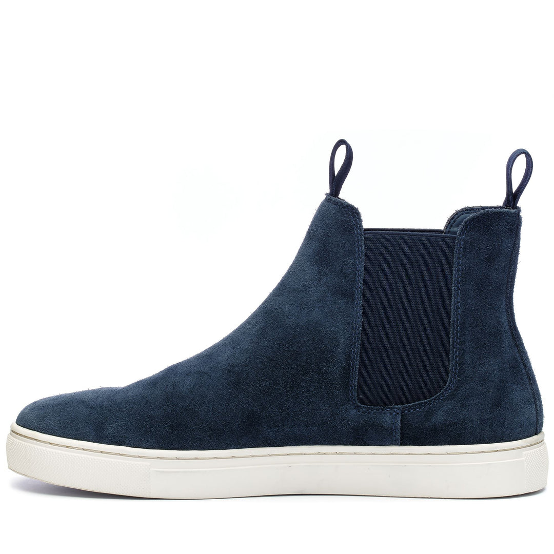 Botines Chelsea unisex azul petróleo con parte superior de cuero main