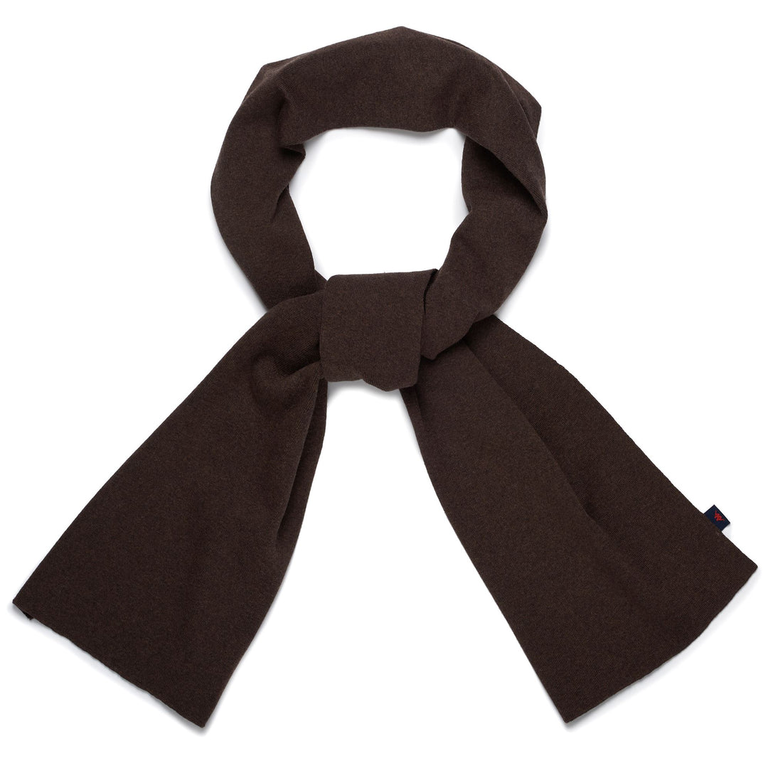 Brown Unisex Knitted Cashmere Blend Scarf 01