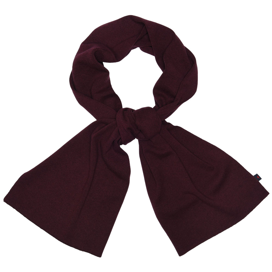 Red Cashmere Blend Unisex Classic Knitted Scarf 01