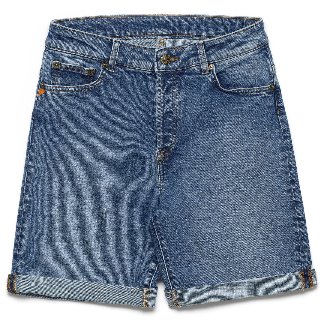 Indigo Blue Women's Slim Fit Denim 5-Pocket Shorts 01
