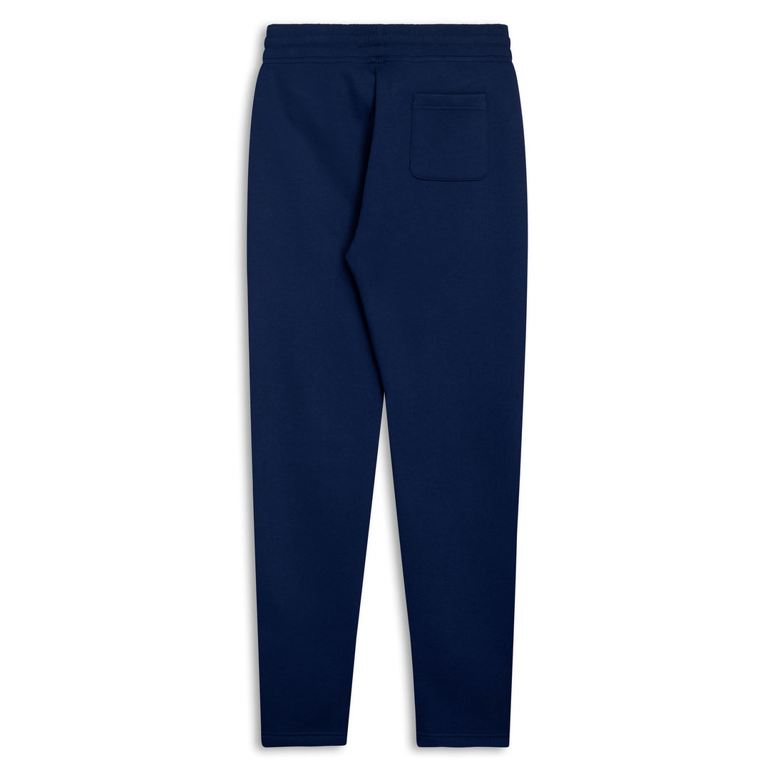Pantaloni sportivi slim fit da uomo blu in pile spazzolato main