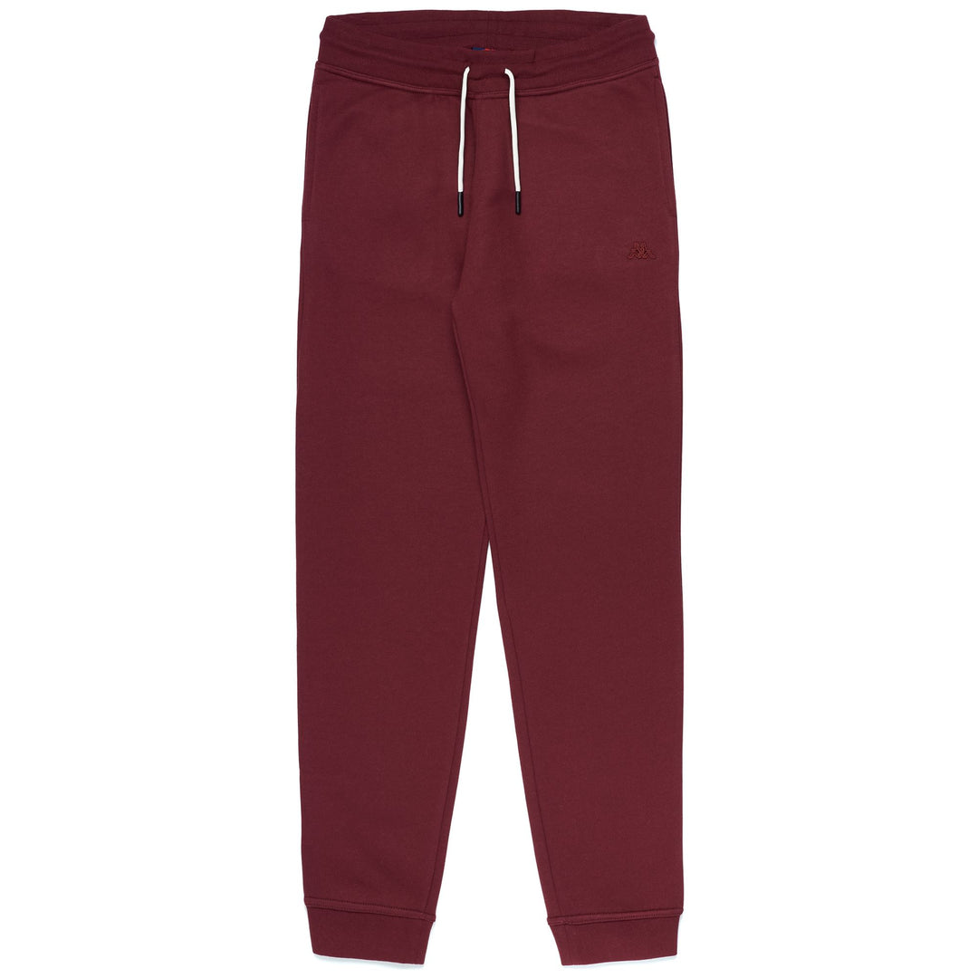 Pantaloni Sportivi Slim Fit Uomo in Cotone Spazzolato Rosso 01