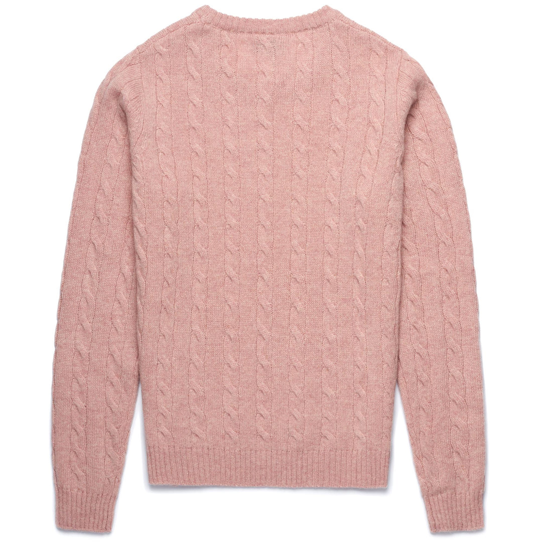 Pink Red Women's Classic Knit Pullover in Lambswool main