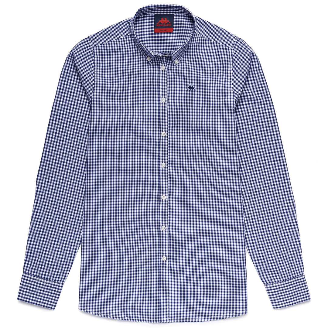 Camicia Slim Fit Classica Donna A Righe Blu Grigio Controllato 01