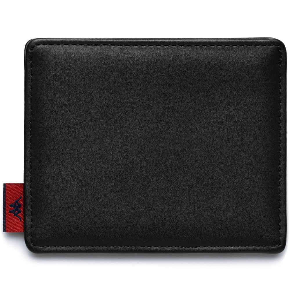 Porta credencial clásico unisex de cuero sintético negro 02