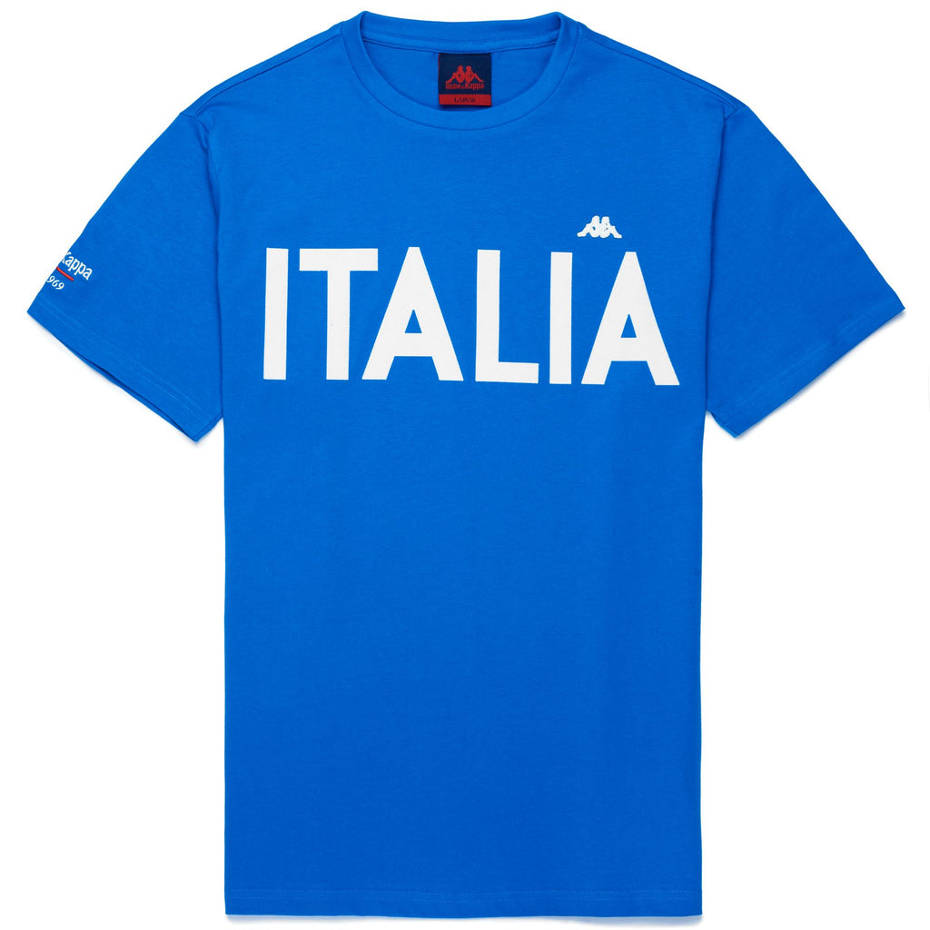 Men's Slim Fit Casual Cotton T-Shirt Blue | Kappa