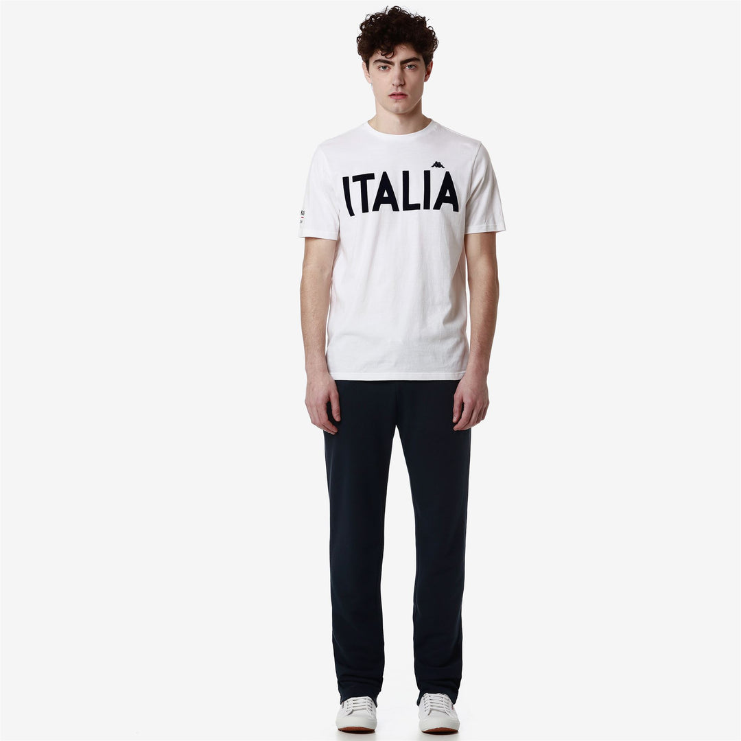 T-shirt blanc pour homme, coupe ajustée, en coton décontracté 01