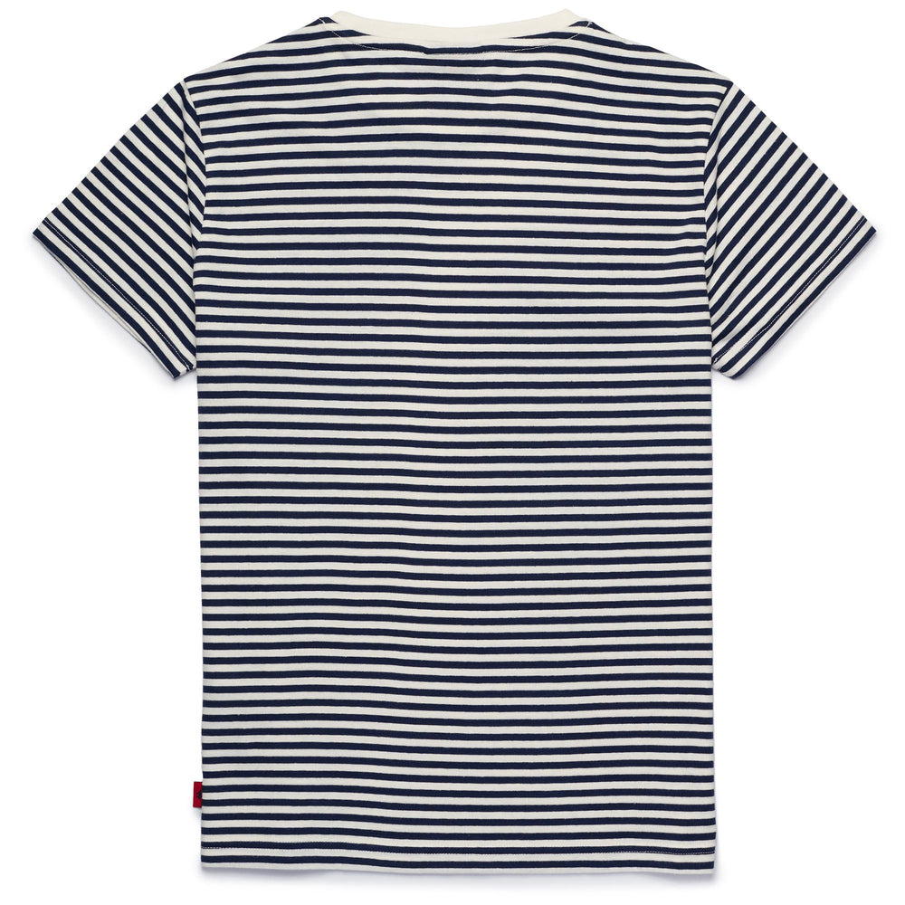 Natural Blue Women's Classic Striped Cotton T-Shirt 02