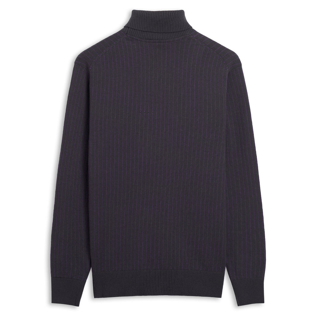 Black Men's Classic Fit Wool Turtle Neck Pullover main