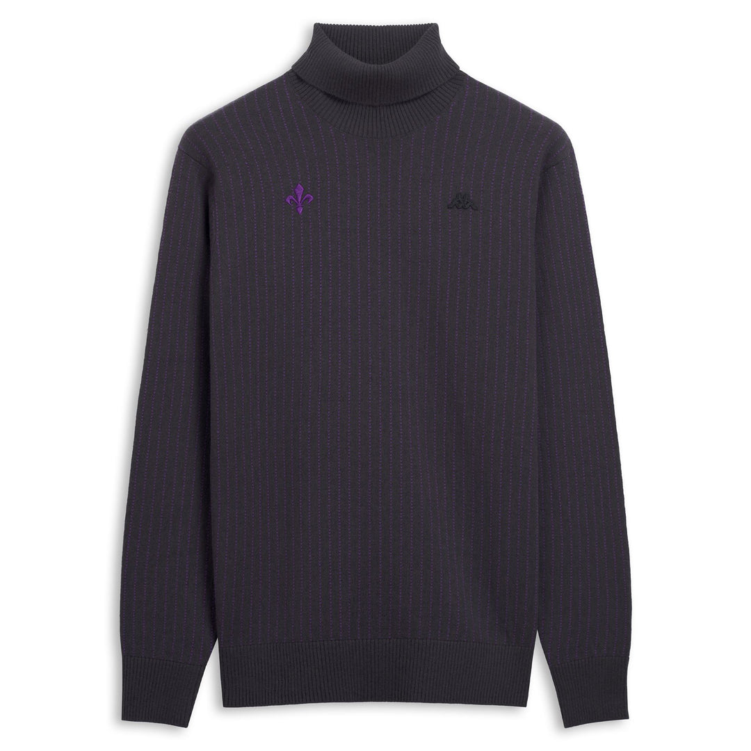NAUSER FIORENTINA - KNITWEAR - Pull  Over - Man - BLACK GREYISH-VIOLET INDIGO 01