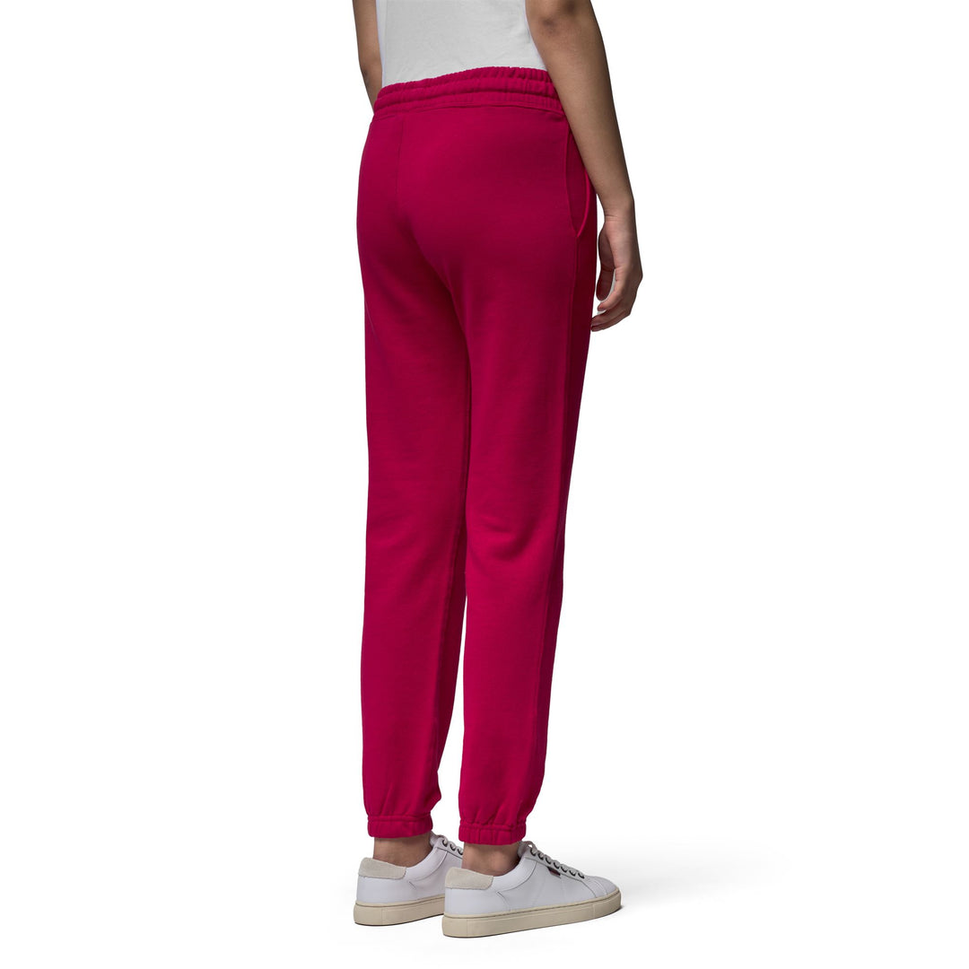 Pantaloni sportivi in ​​spugna francese classici rossi da donna main