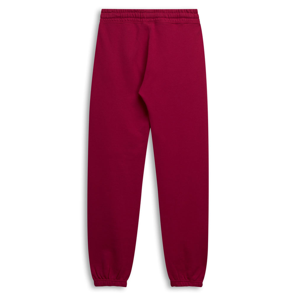 Pantalón deportivo rojo de felpa francesa de corte clásico para mujer 02