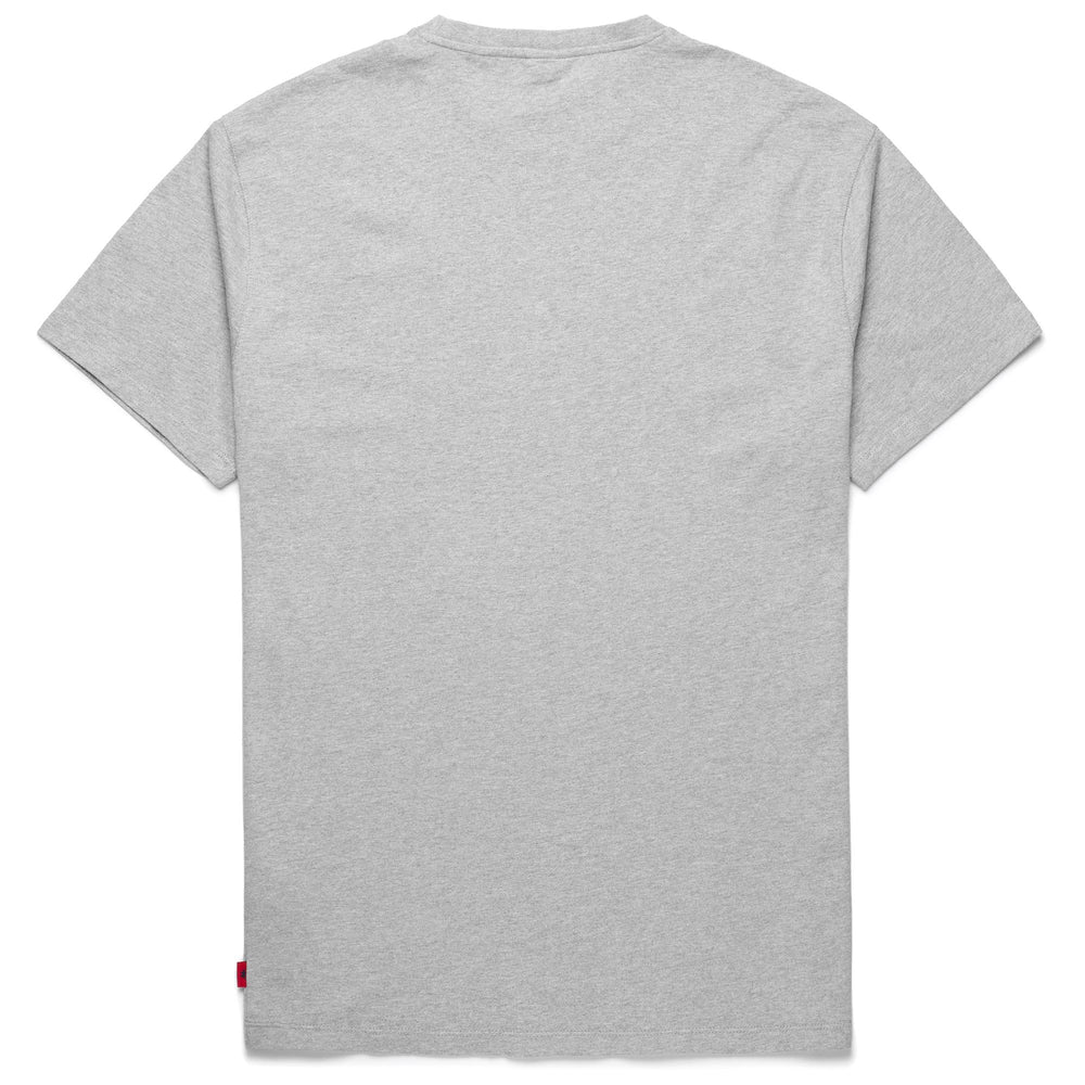 Camiseta de algodón gris de corte regular para hombre con estampado 02