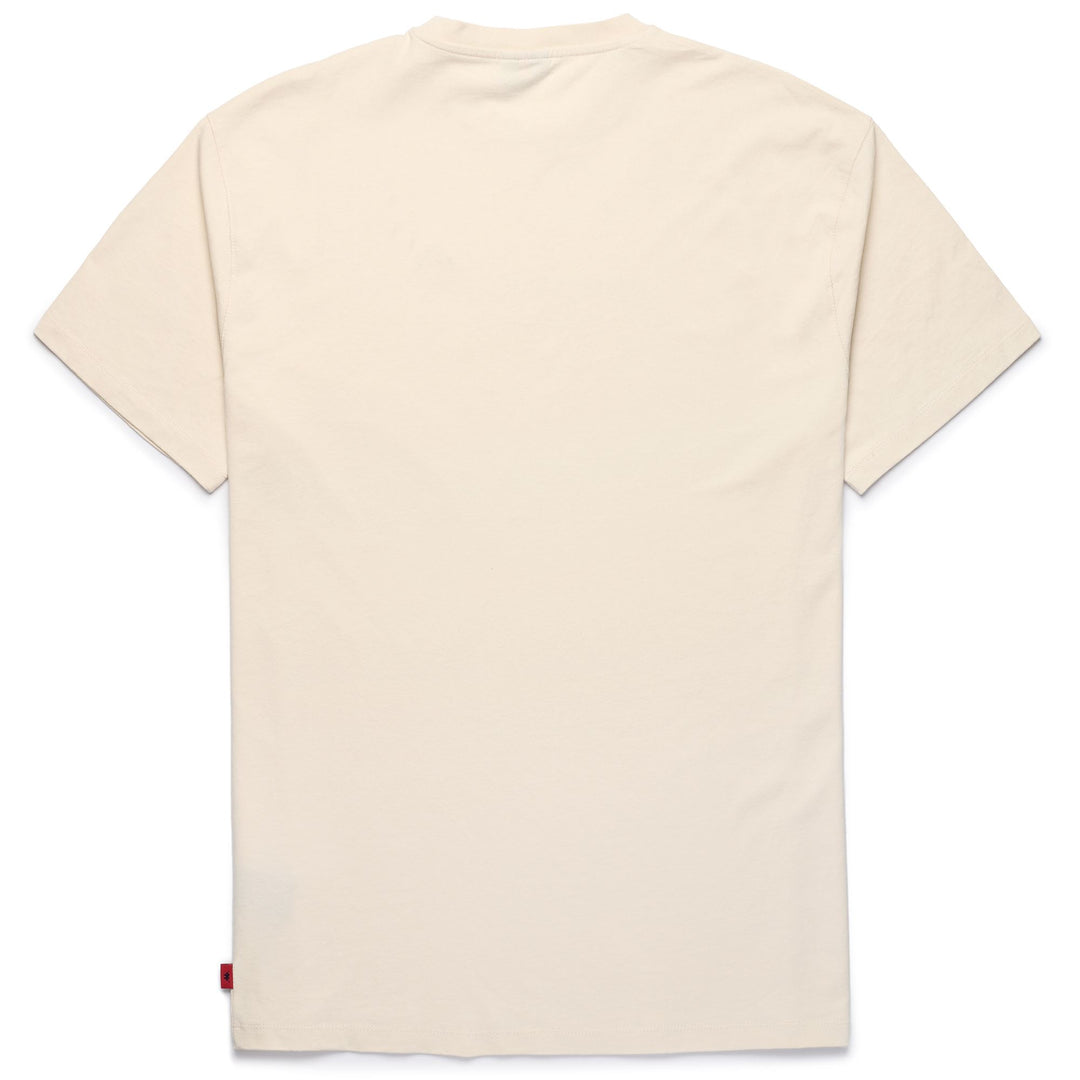 Beige Men's Cotton Regular Fit T-Shirt with Printed Logo main