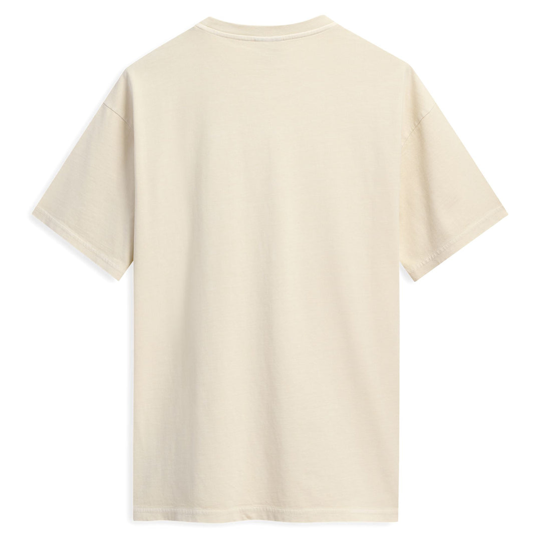 Beige Men's Slim Fit Casual Cotton T-Shirt main