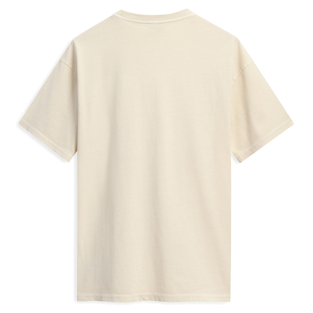 Camiseta informal de algodón entallada para hombre en color beige y amarillo 02