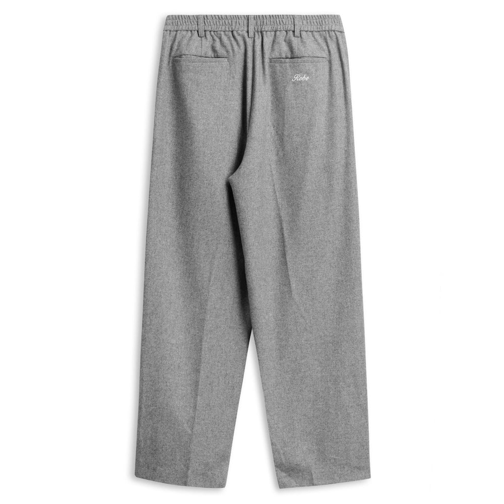 Pantalones chinos de franela de corte ancho para hombre, color gris 02
