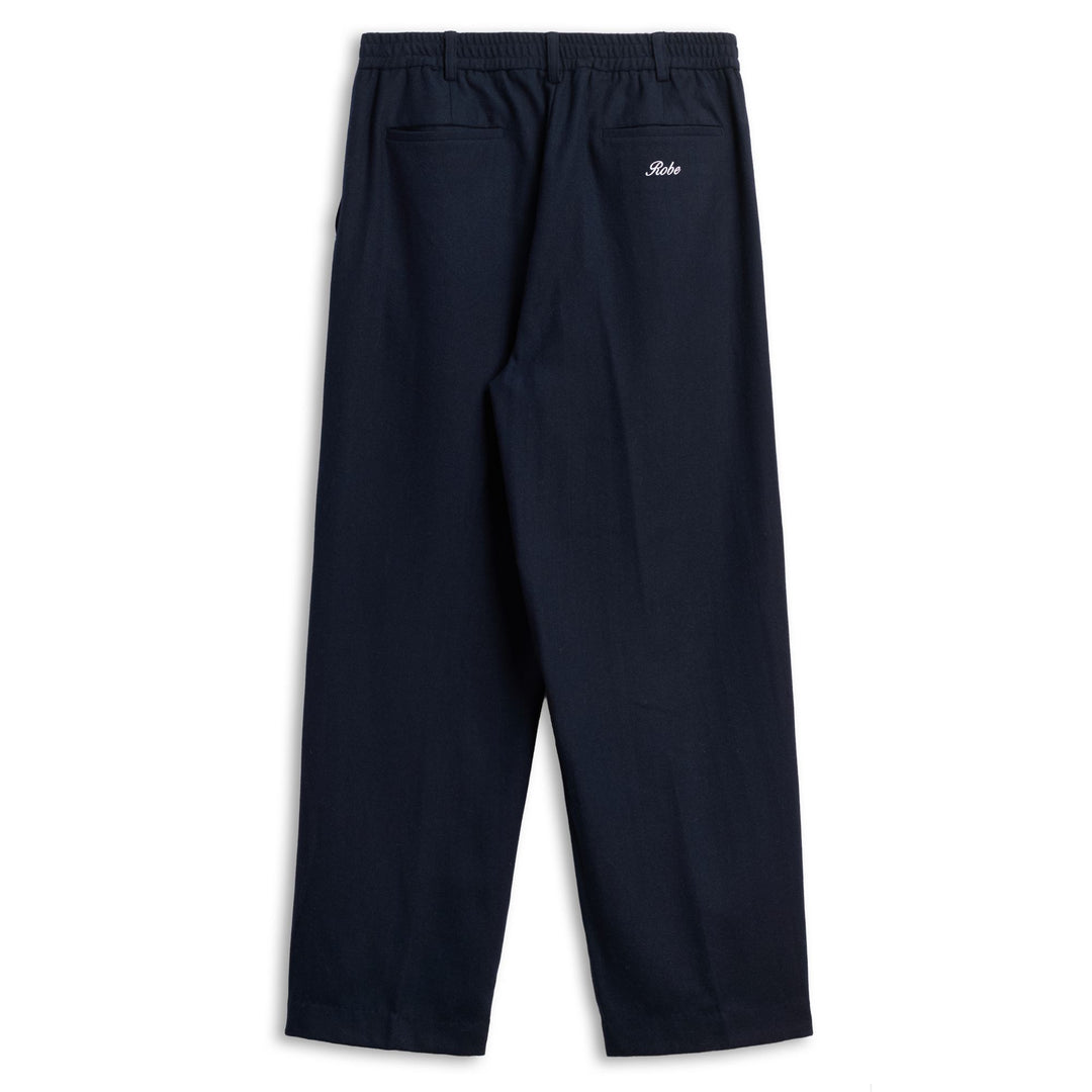 Pantalones chinos azul marino de corte ancho para hombre main