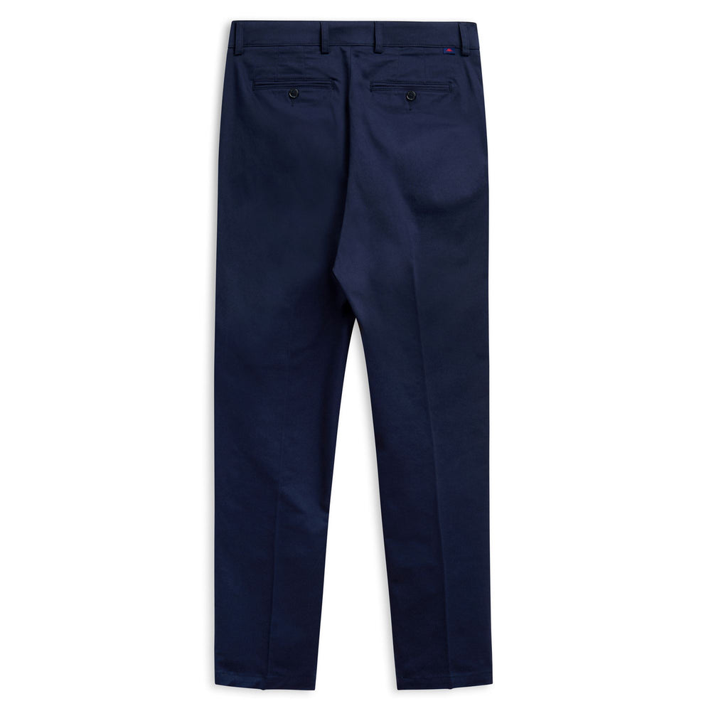 Blue Men's Slim Fit Casual Stretch Gabardine Chino Pants 02