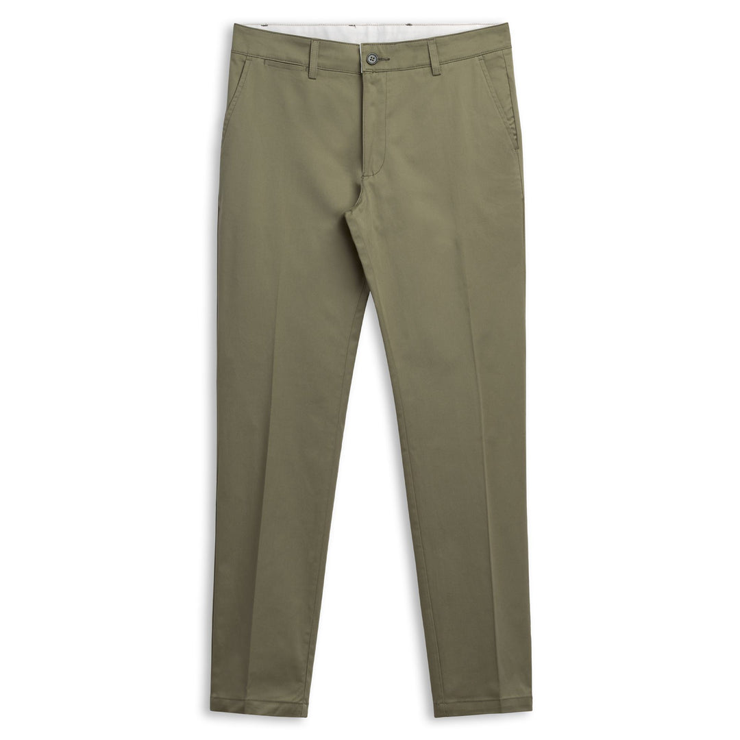 RAFAEL COMFORT GABARDINE - Pants - CHINO - Man - GREEN ALOE 01