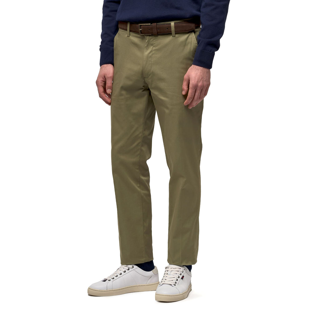 Green Men's Slim Fit Casual Stretch Chino Pants main