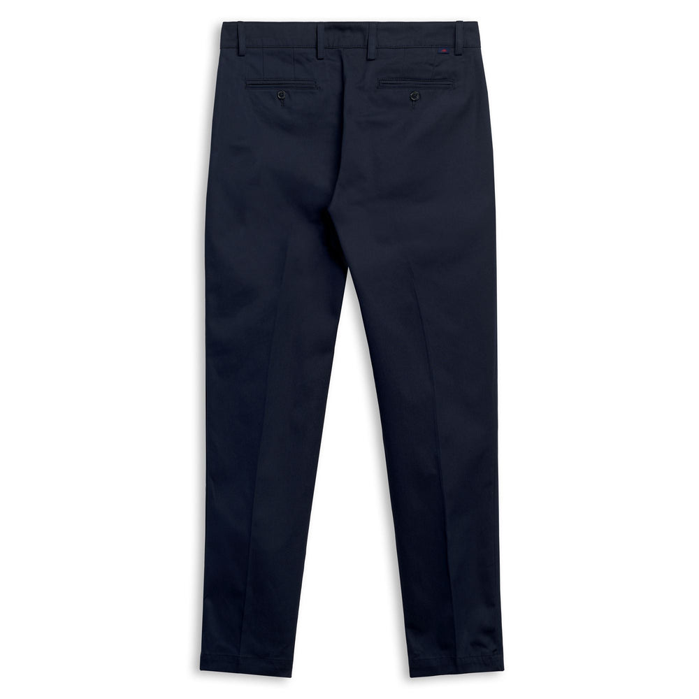 Pantalon chino bleu pour homme, coupe classique, en coton 02
