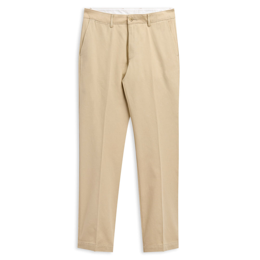 Pantalones chinos de gabardina elástica de corte regular clásico gris para hombre 01