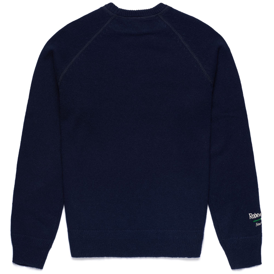 Blue Slim Fit Casual Wool Pullover Men's main