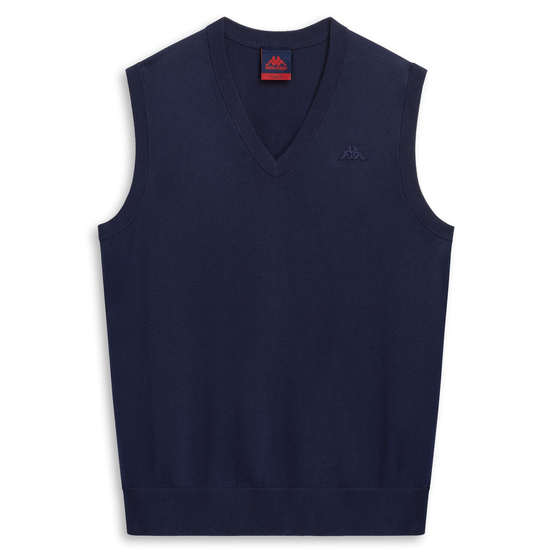 Blue Men's Slim Fit Casual Cotton Vest 01
