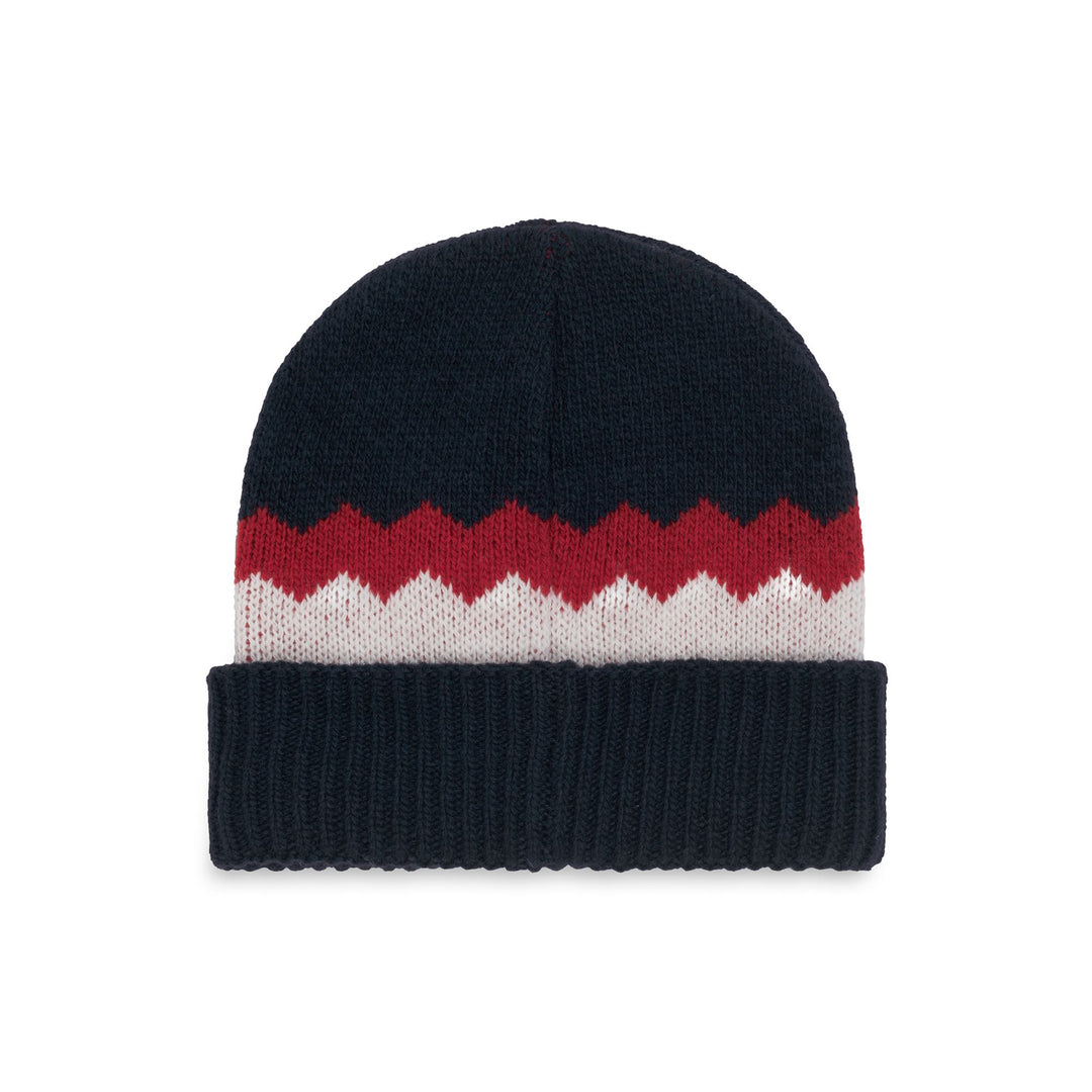 Bonnet bleu unisexe en laine mélangée pour l'hiver main