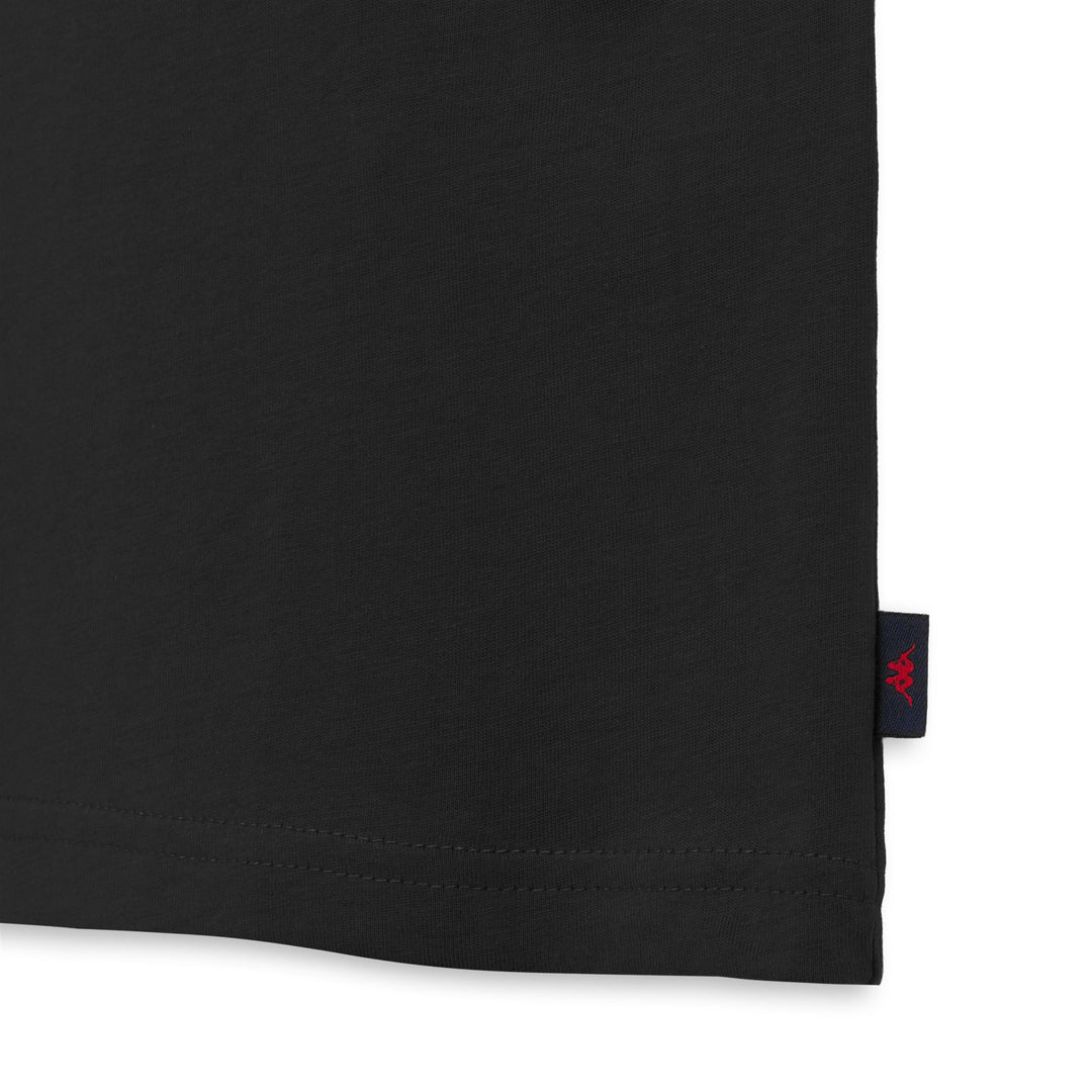T-shirt nera da donna in cotone, vestibilità regolare. main