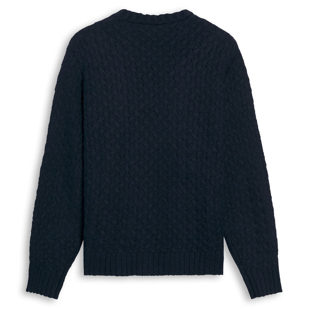 Blue Men's Regular Fit Wool Blend Sweater 02