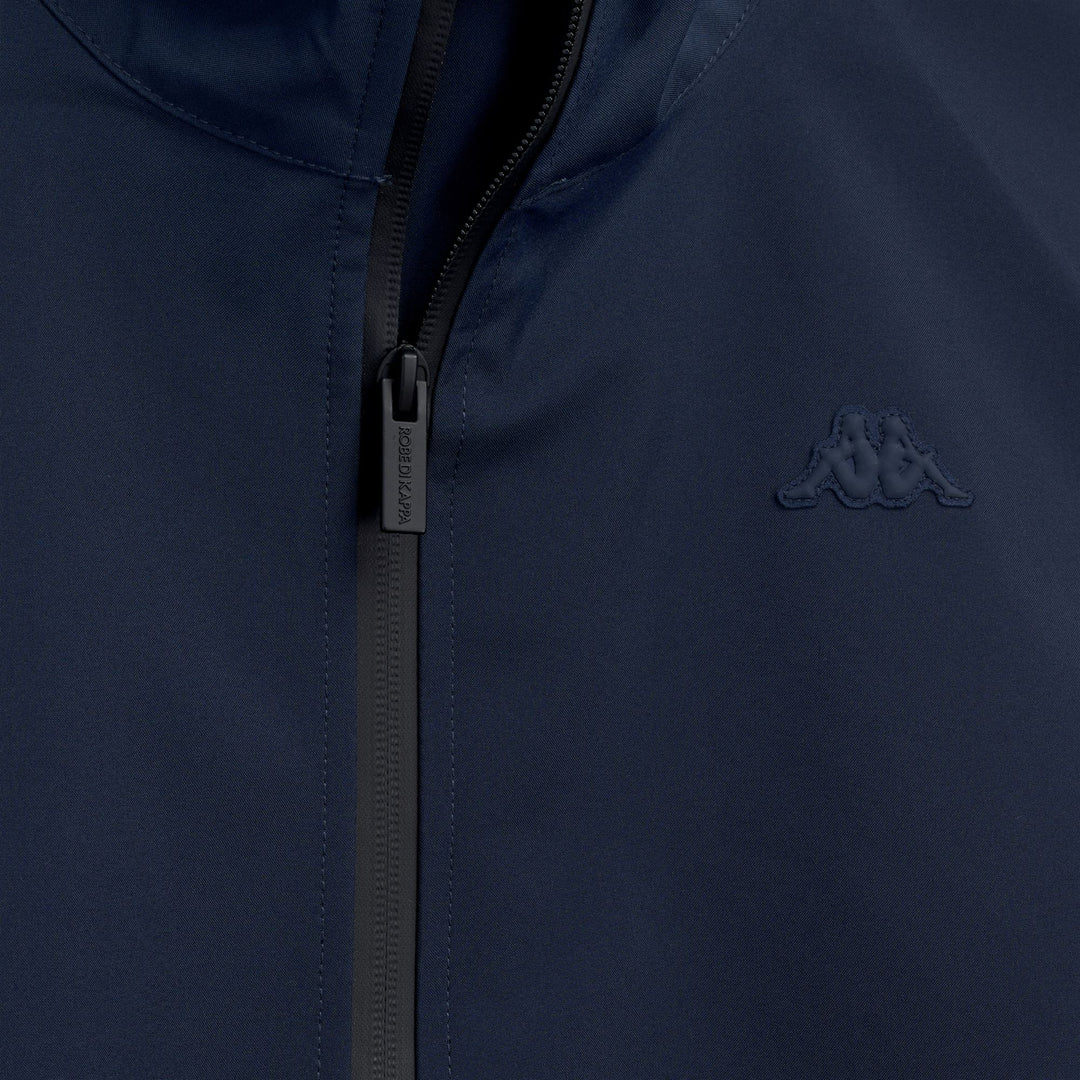 Gilet sans manches bleu pour homme, coupe classique, en polyester main