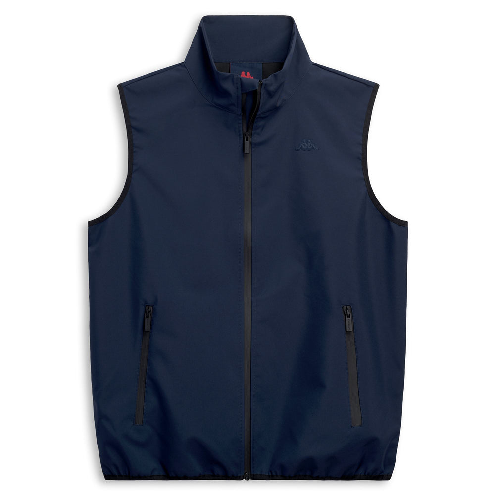 Gilet sans manches bleu pour homme, coupe classique, en polyester 02