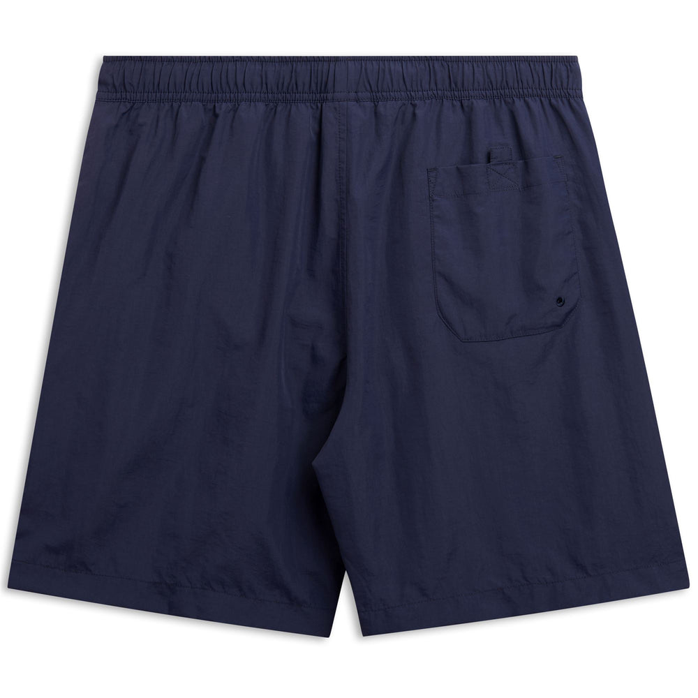 Costume da bagno casual da uomo blu vestibilità regolare in poliestere stropicciato 02