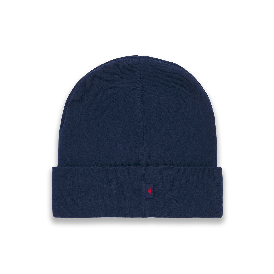 Blue Unisex Knit Beanie Hat in Mixed Yarn Wool main