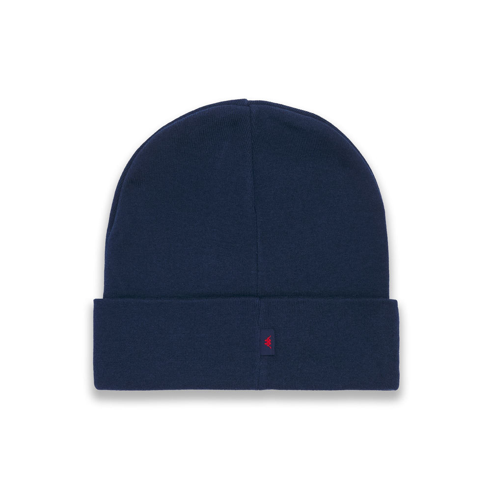 Bonnet unisexe bleu en maille de laine mélangée 02